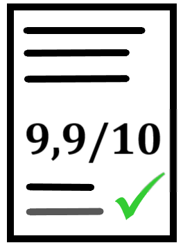Prüfungszeugnis und Ergebnis